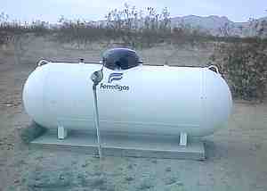 Our (leased) propane tank