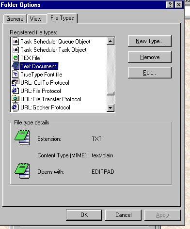 folder options-file types